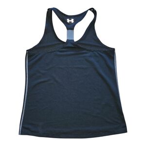 Under Armour Black Tank Top Racerback Run Heatgear. Women Size M